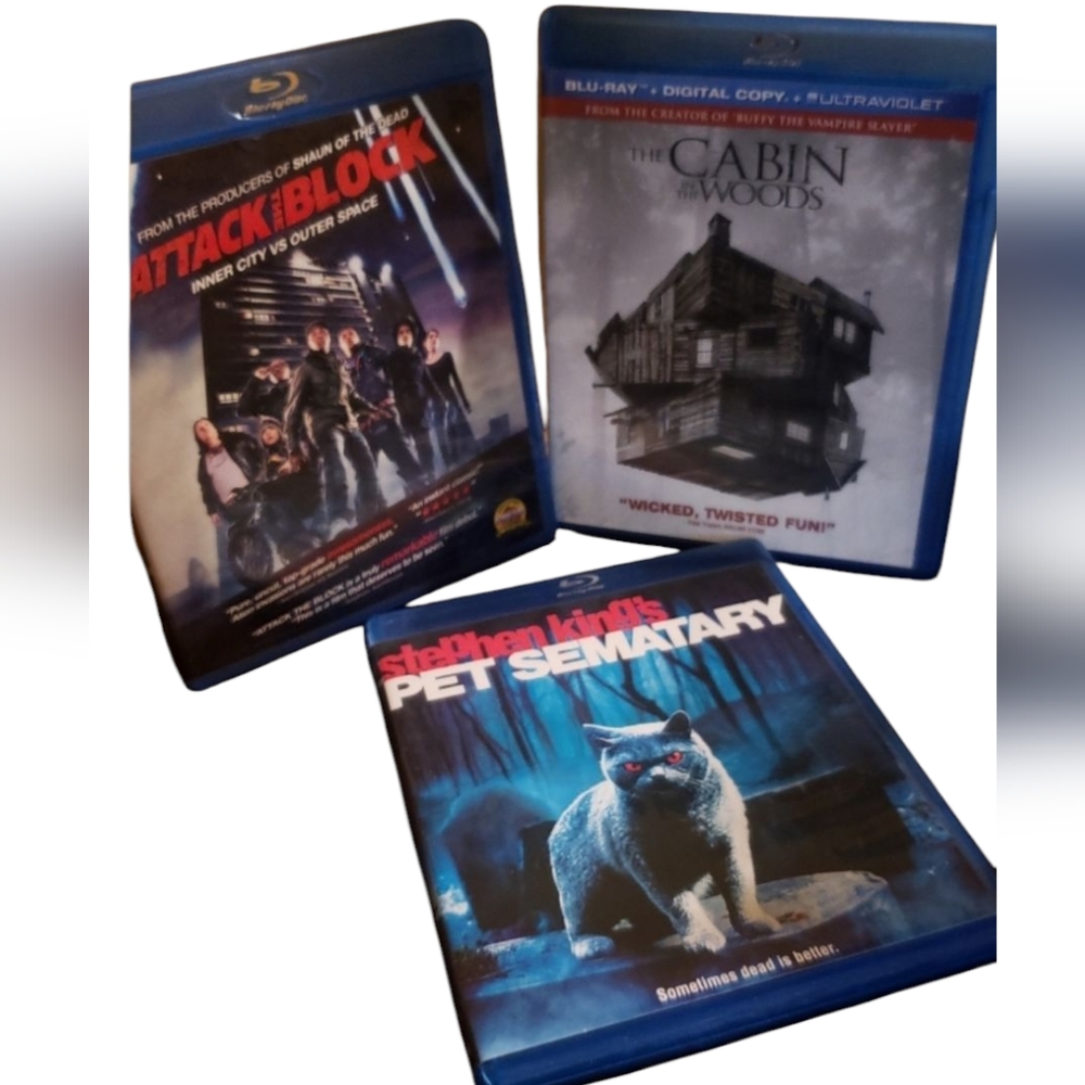 DVD's BLU Ray Set of 3